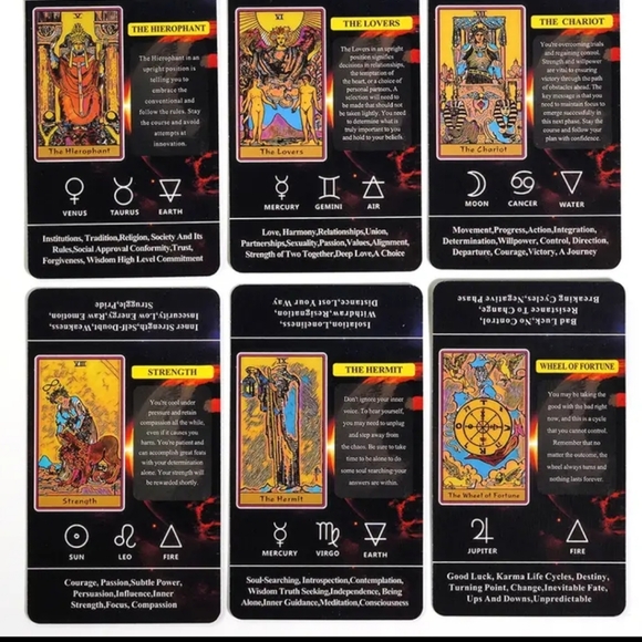 NEW Mini Learning Tarot Cards Deck- 78 Cards with brief details - Picture 13 of 15